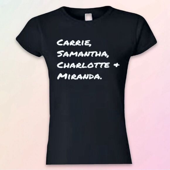 SATC, Black Graphic Tee, Womens Sizes S-3X - Picture 1 of 6